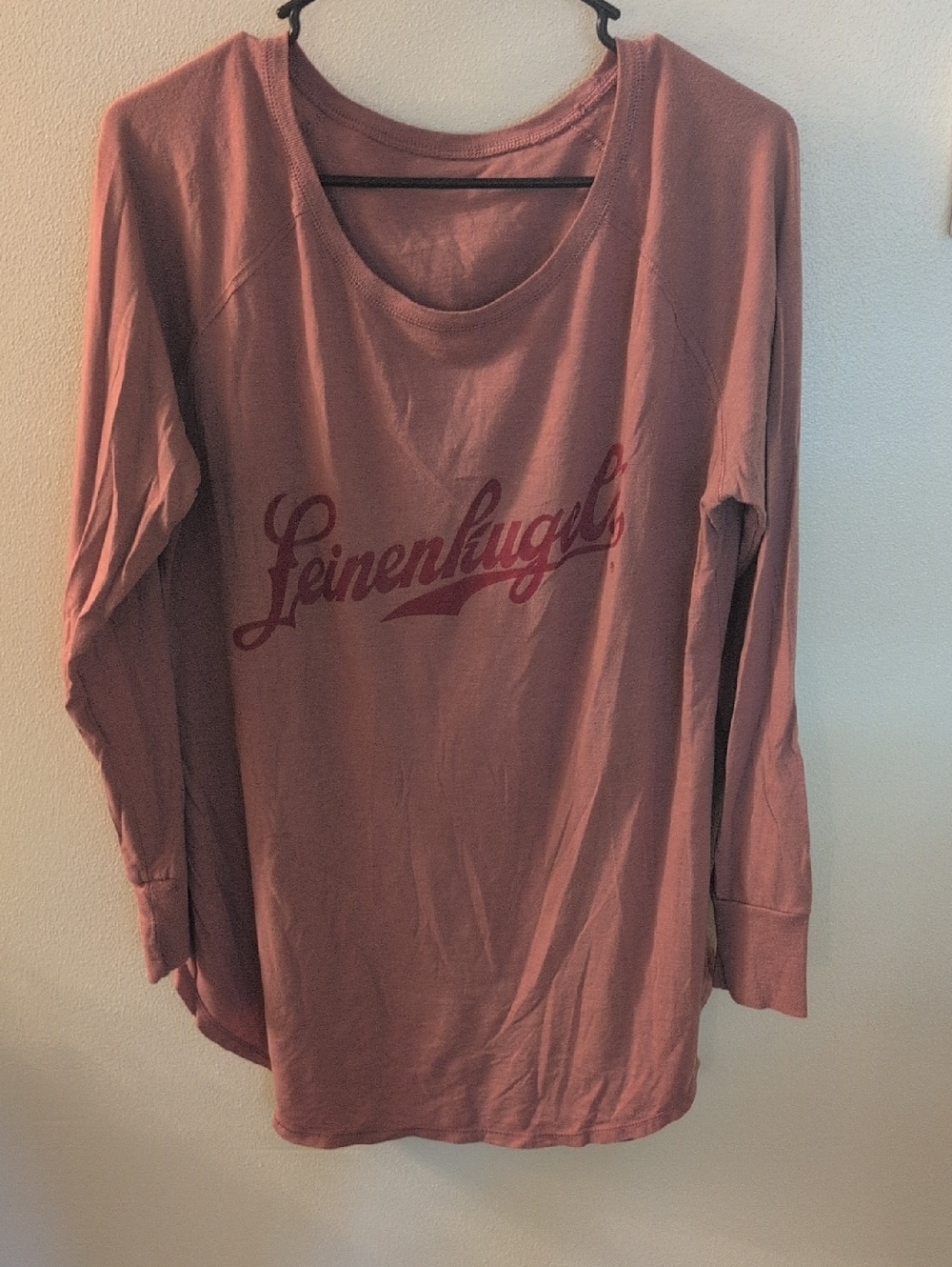 Women's Long Sleeve Dusty Rose Graphic Top